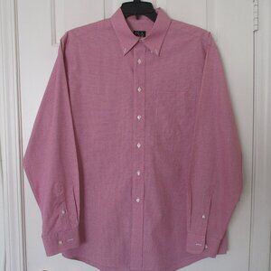 Jos. A. Bank Mens L/S Red Cotton Button Down Dress Shirt NWOT - 16.5/34 Slim Fit